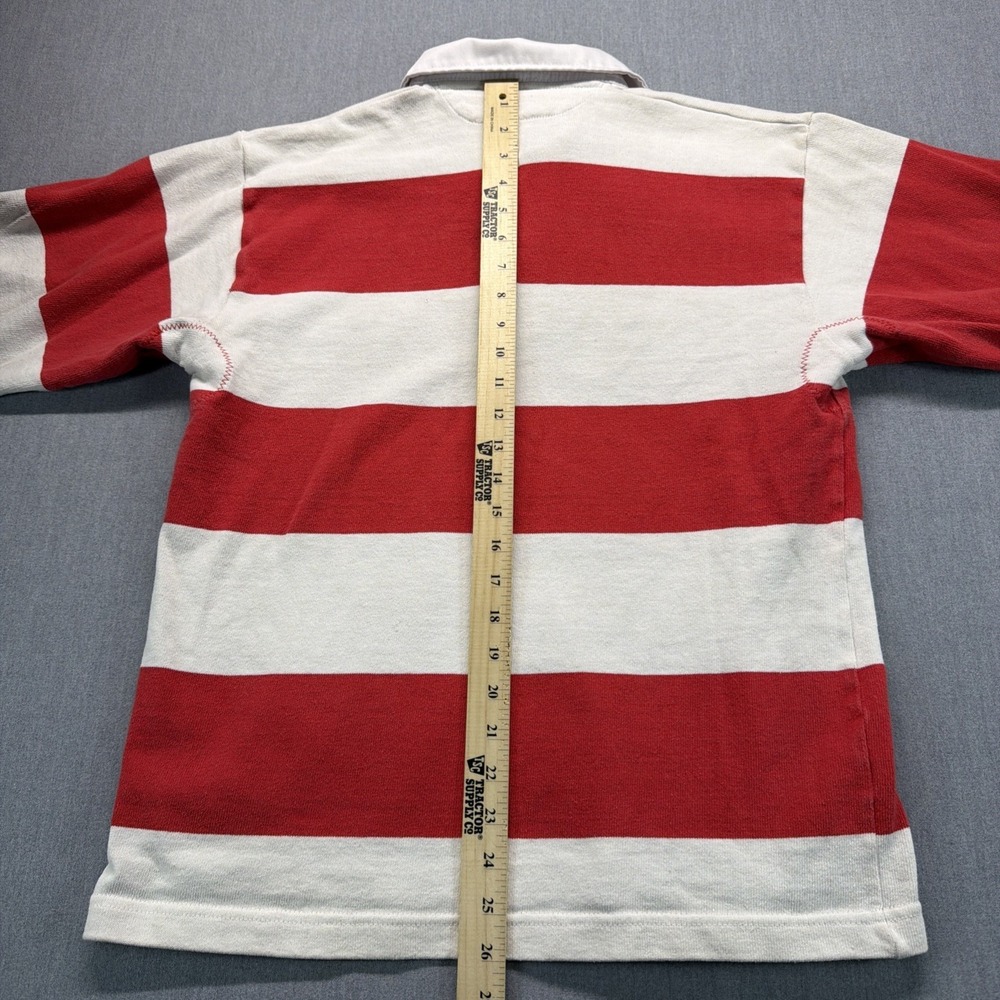 Barbarian Rugby Shirt Long Sleeve Red White Stripe Men's Small - Picture 10 of 10